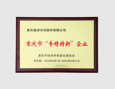 重庆市“专精特新”企业